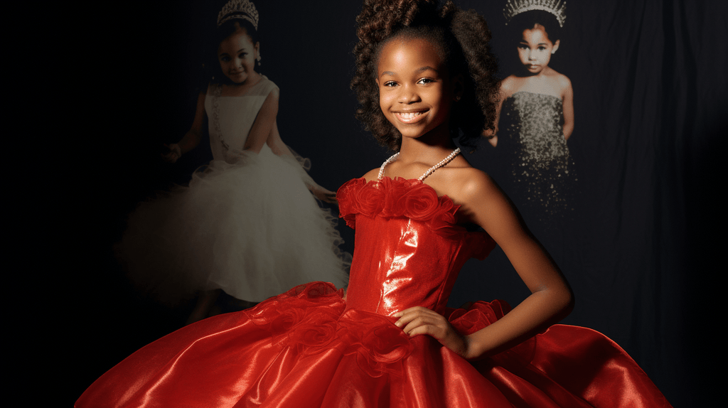 Custom Made Little Girl Halter Glitz Long Pageant Dress –  CupcakePageantDress