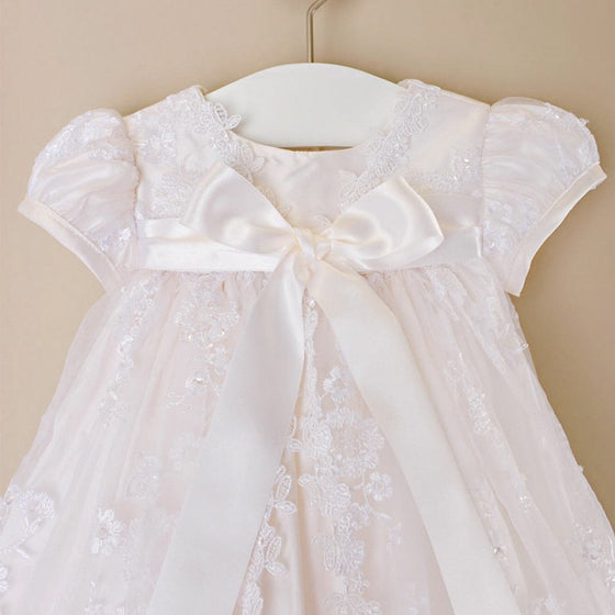 Mary - Magnifique Robe de Baptême Bébé Fille