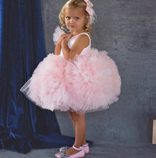  Serena - Lovely Blush Puffy Pageant Dress